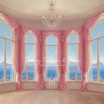 Elegant Summertime Mountain View - Wood Floor - With Sweep Option