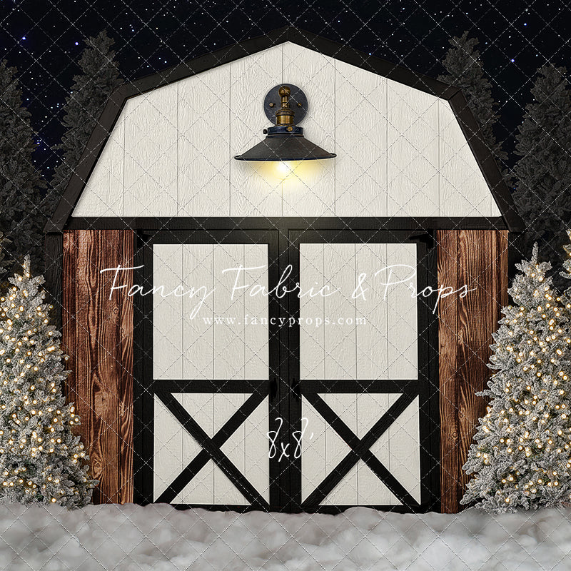 Modern Christmas Barn - With Light