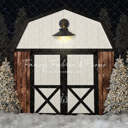 Modern Christmas Barn - With Light