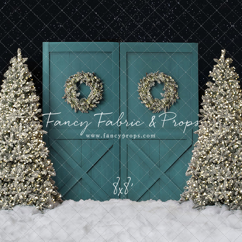 Fancy Blue Barn Doors