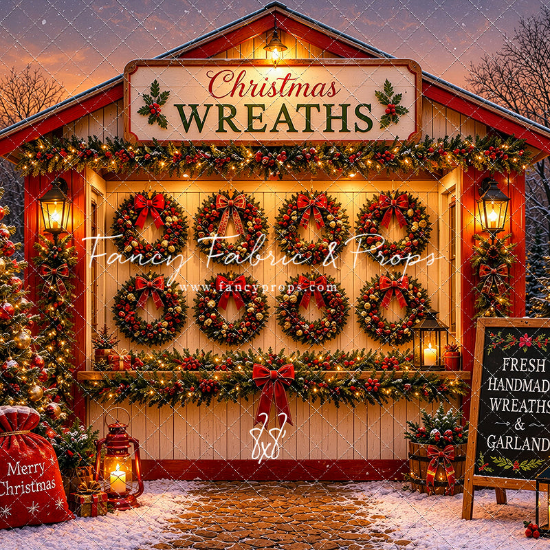 Freshly Made Wreath Station - with Sweep Option