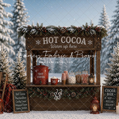 Frosted Forest Cocoa Cart - With Sweep Option