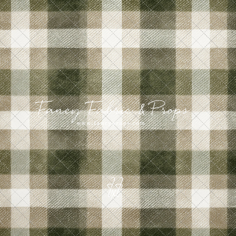 Frosted Pine Plaid - With Sweep Option
