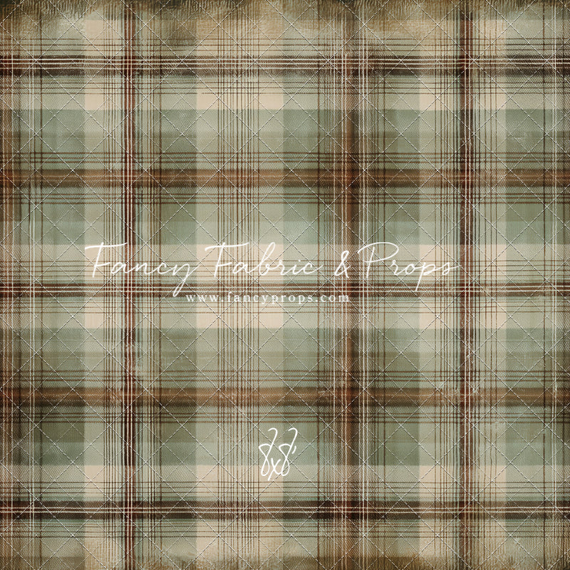 Frosted Plaid Spruce - With Sweep Option