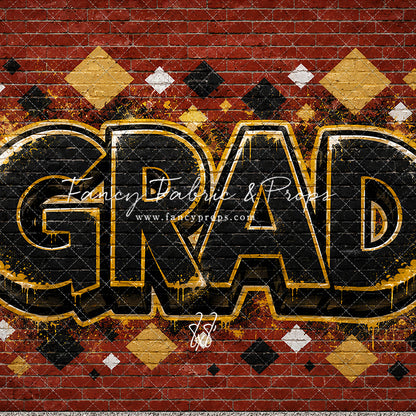 Gold & Black Grad - With Sweep Option