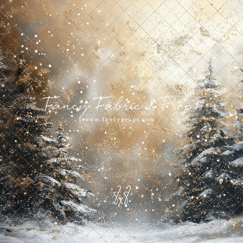 Golden Snowy Wonderland - With Sweep Option