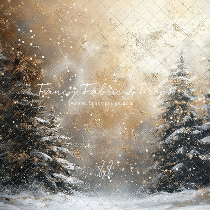 Golden Snowy Wonderland - With Sweep Option