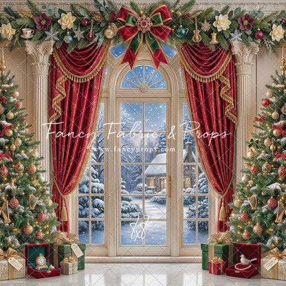 Holiday Window Elegance - with Sweep Option