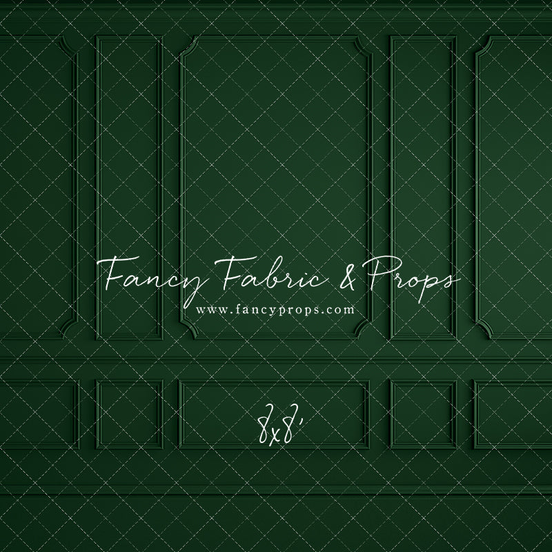 Holly Jolly Green Wainscoting Wall