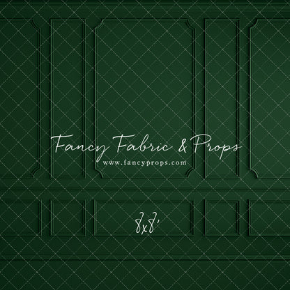 Holly Jolly Green Wainscoting Wall