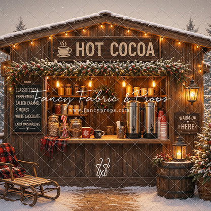 Hot Cocoa Holiday Hut - With Sweep Option