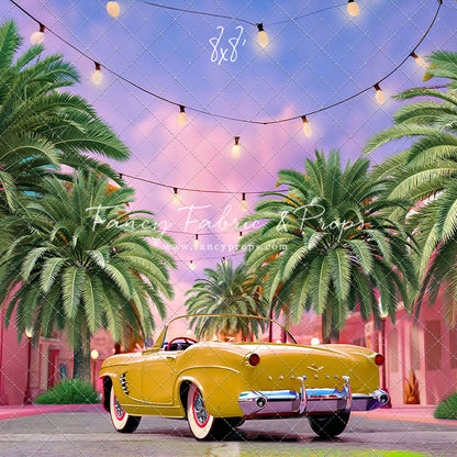 Malibu Shopping Center - Yellow Car - With Sweep Option