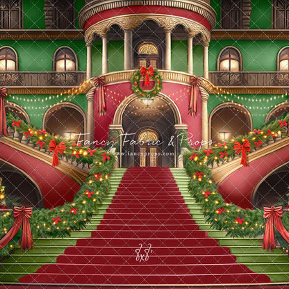 Merry Mansion- Red Rug - with Sweep Option