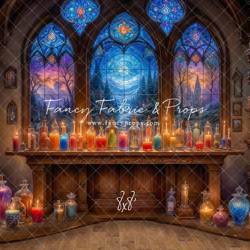 Mystic Potion Emporium - Wood Floor - With Sweep Option