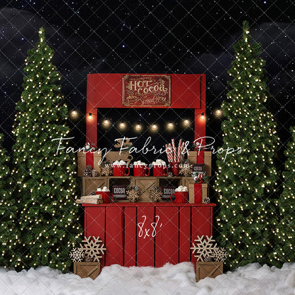Nighttime Cocoa Stand - with Lights