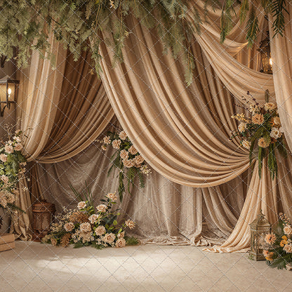 Olive Grove Drapes - With Sweep Option