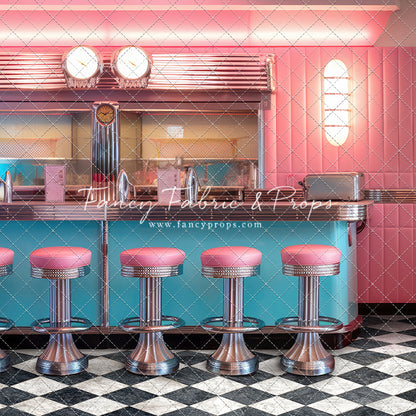 Rockin Retro Pastel Diner - Room