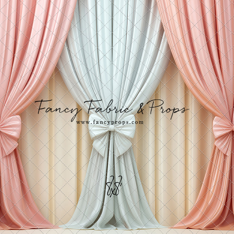 Pastel Bow Swag - With Sweep Option