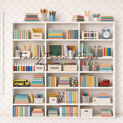Pastel Classroom Bookshelf - With Sweep Option