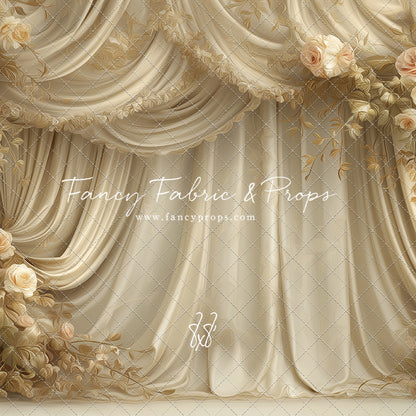 Petals & Silk In Ivory - With Sweep Option