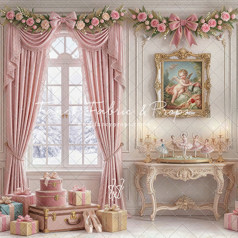 Pink Velvet Christmas - with Sweep Option