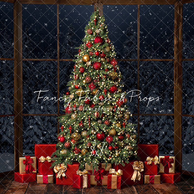 Red & Gold Bay Window