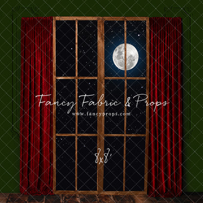 Red & Green Wood Window