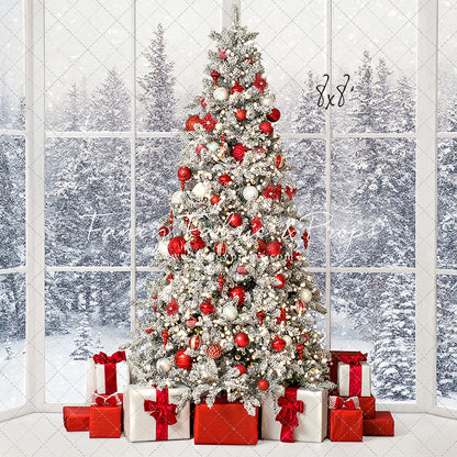 Red & White Winter Evergreens