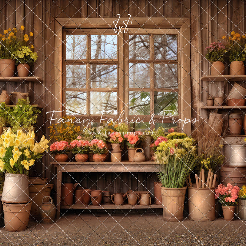 Rustic Greenhouse Blooms Room
