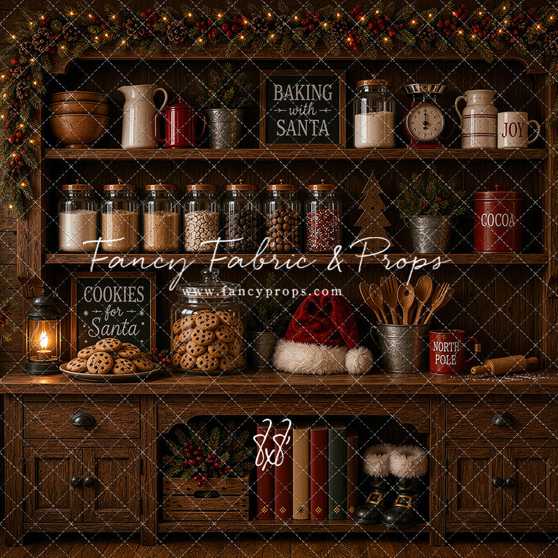 Santa's Cookie Cupboard - With Sweep Option