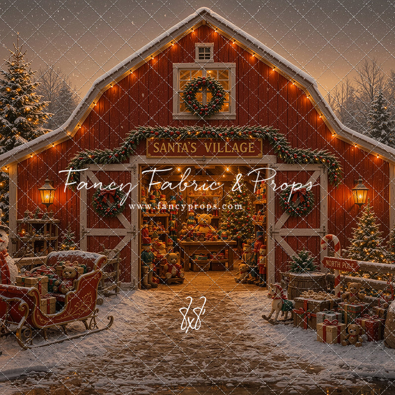 Santa's Village Barn - with Sweep Option