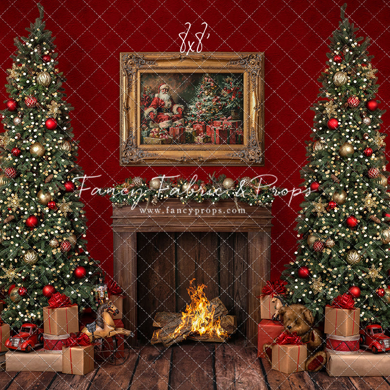 Santa's Fireside Mantle