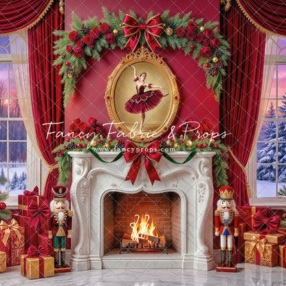 Scarlet Ballerina Christmas Room - with Sweep Option