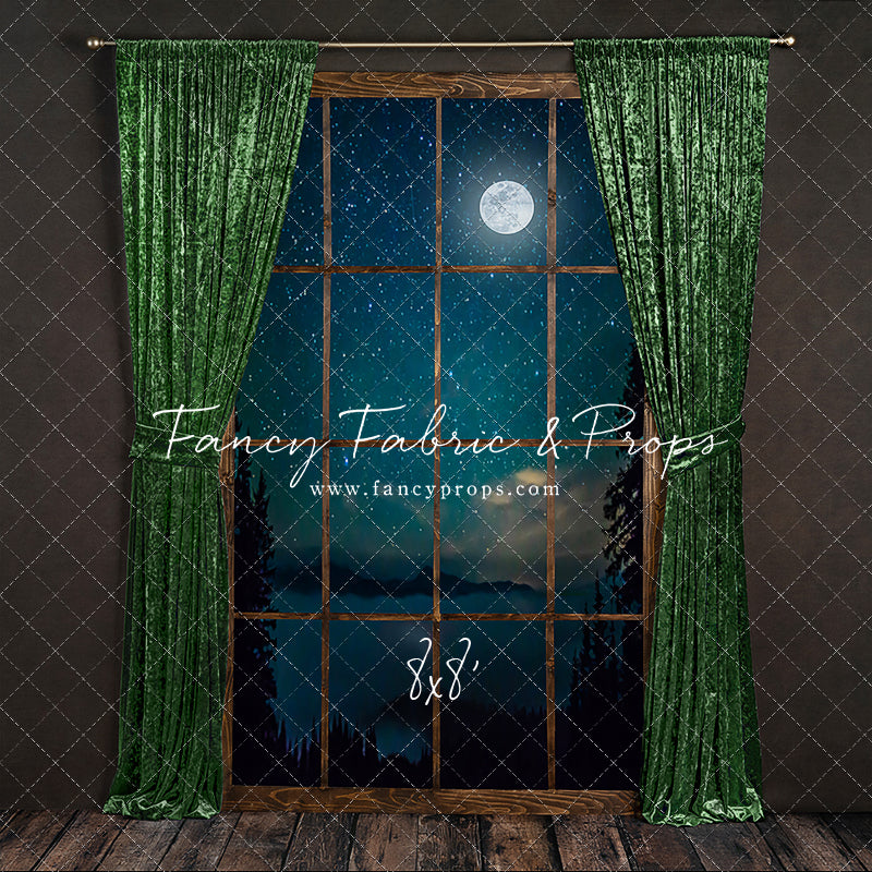 Serene Evergreen Moon