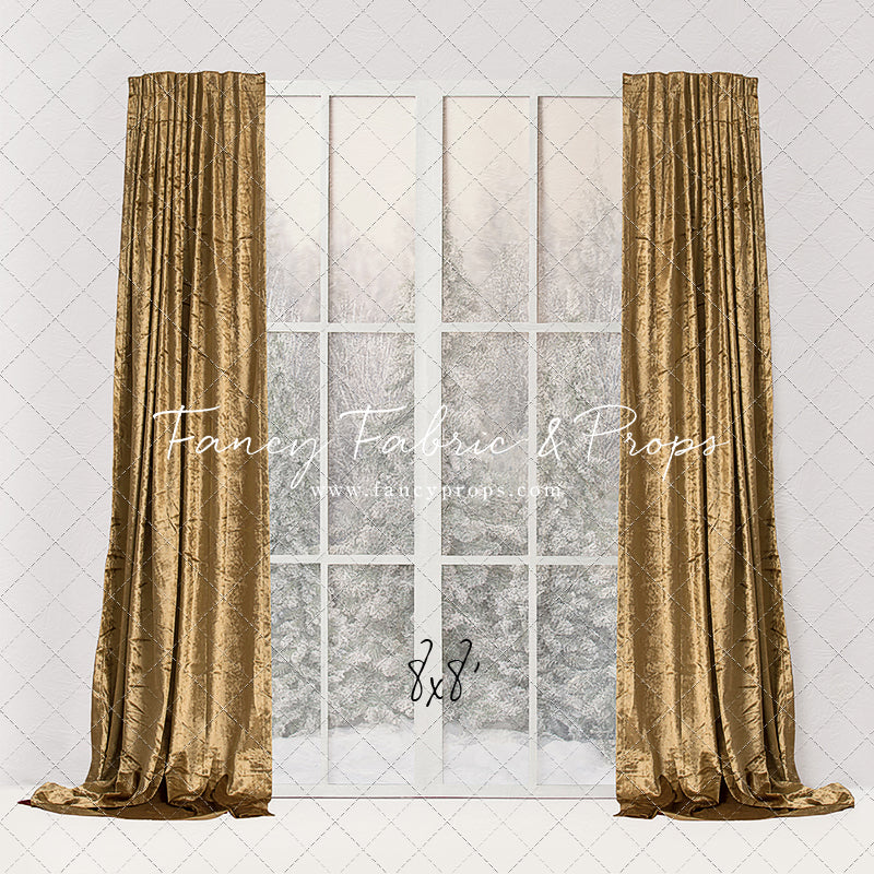 Simple Christmas Mantle Window