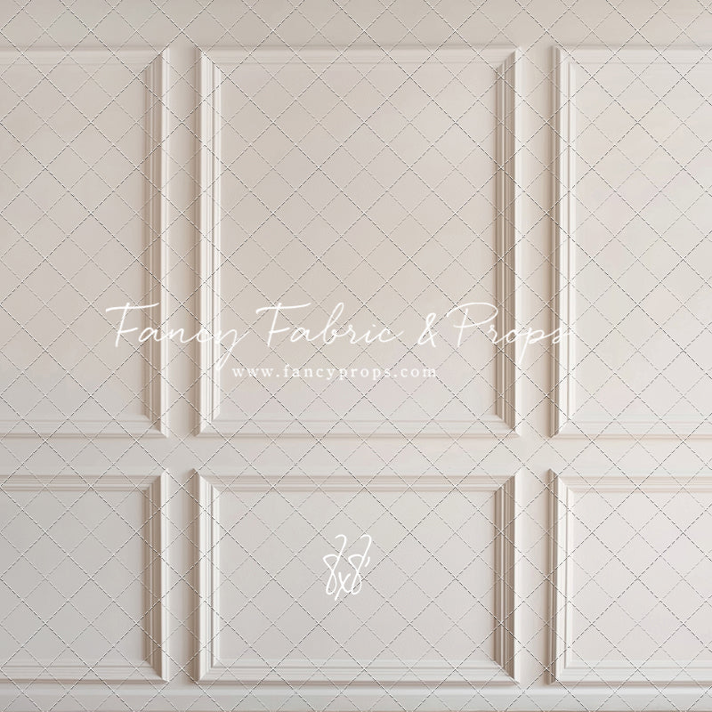 Simple Ivory Panel Wall - With Winter's Grace Floor Sweep Option