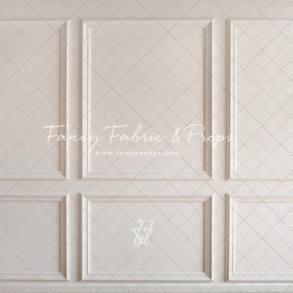 Simple Ivory Panel Wall - With Winter's Grace Floor Sweep Option