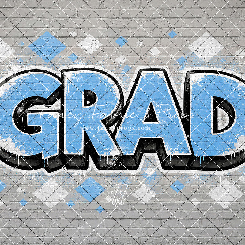 Sky & White Grad - With Sweep Option