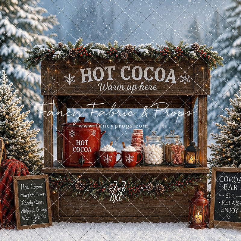 Snowflake Cocoa Station - With Sweep Option