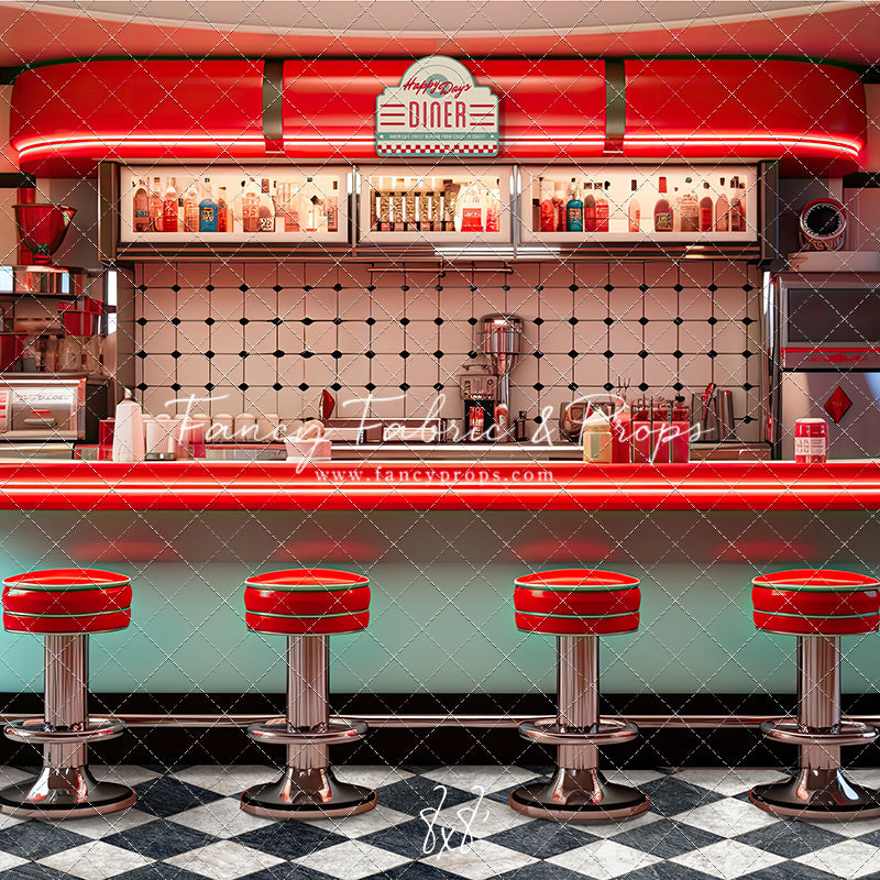 Soda Pop & Sock Hop Diner - With Sweep Option