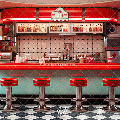 Soda Pop & Sock Hop Diner - With Sweep Option