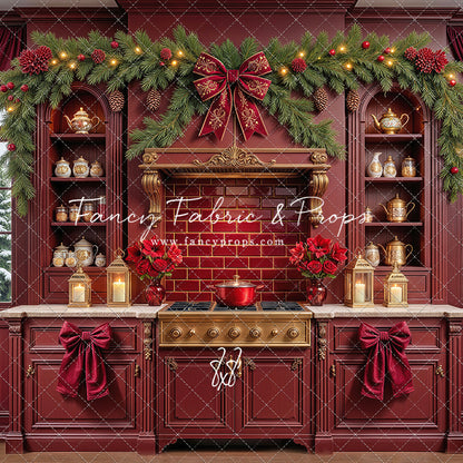 Sophisticated Scarlet Kitchen - With Sweep Option