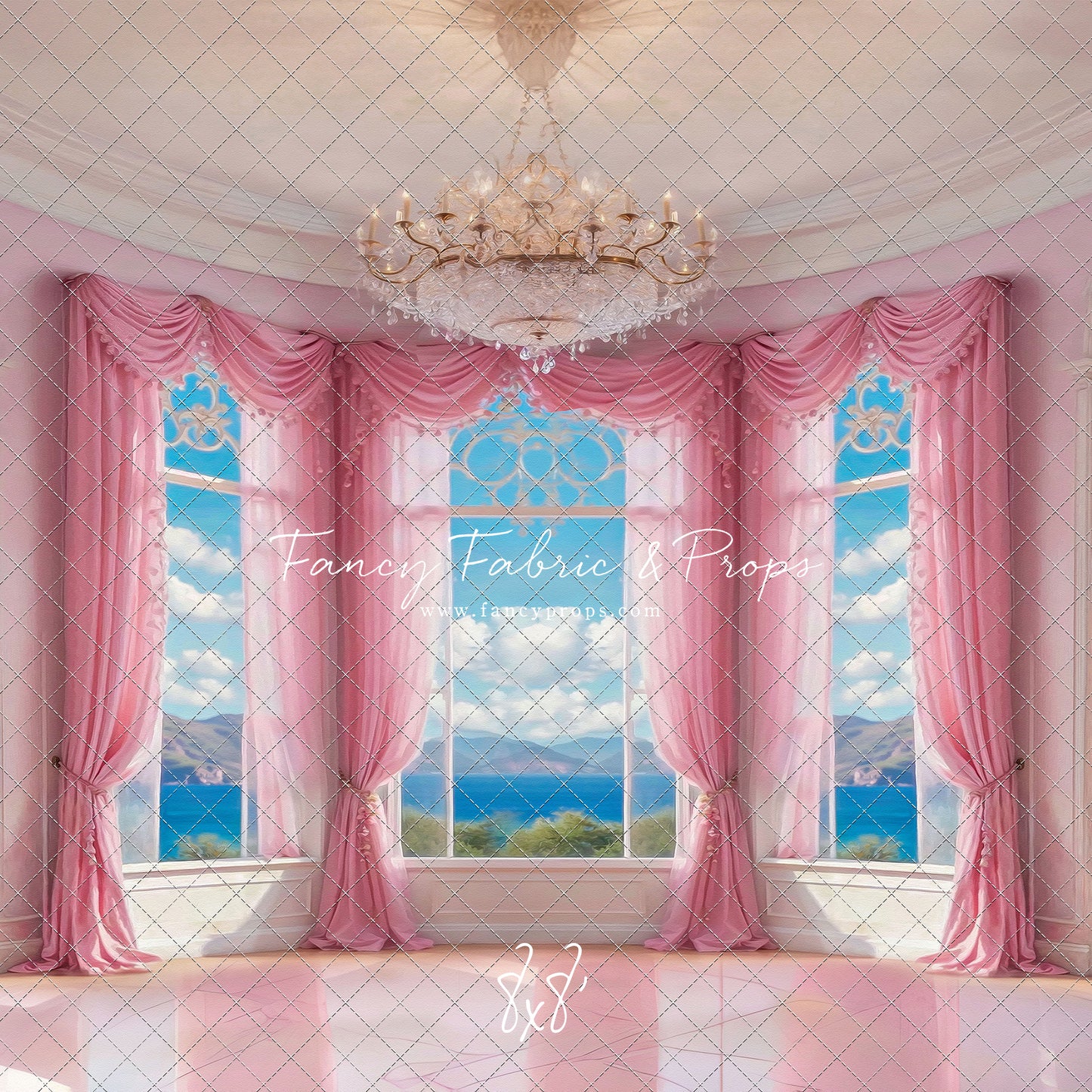 Summer Season Victorian Window - Marble Floor - With Sweep Option