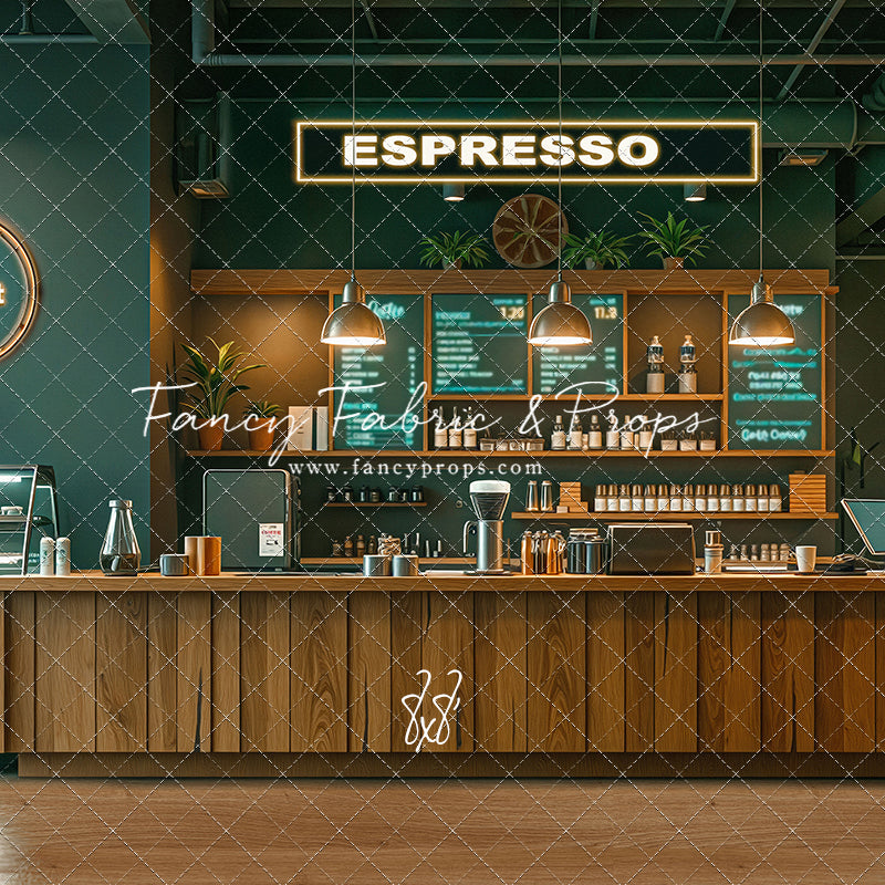 The Coffee Spot - Wood Floor Version - With Sweep Option