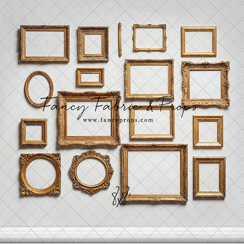 White Frame Wall - White Floor - With Sweep Option