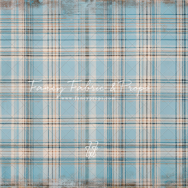 Winter Sky Gingham - With Sweep Option