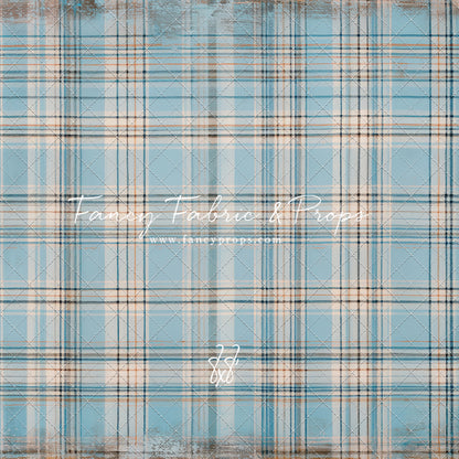 Winter Sky Gingham - With Sweep Option