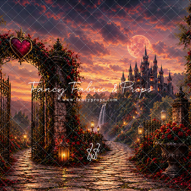 Crimson Moonlit Castle - With Sweep Option