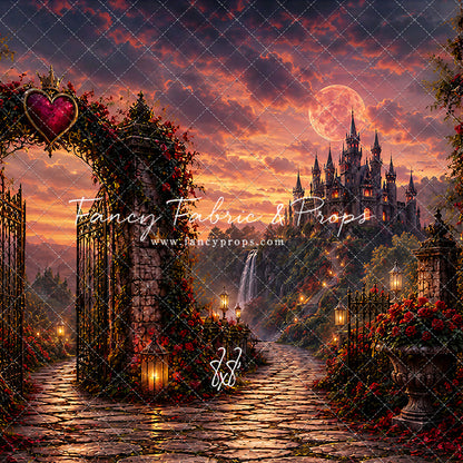 Crimson Moonlit Castle - With Sweep Option