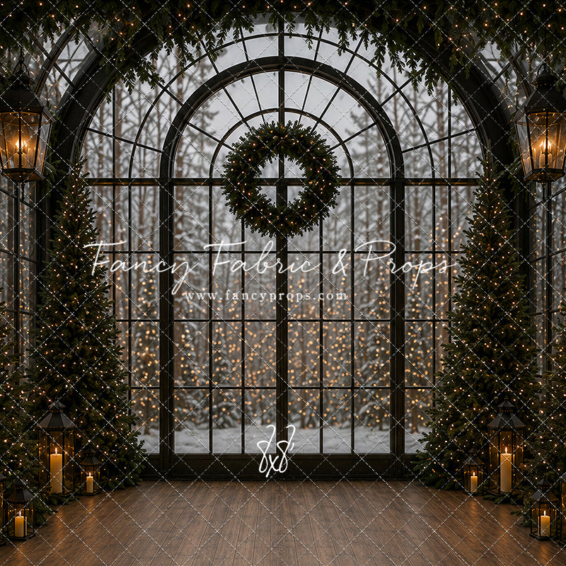 Evening Christmas Window - with Sweep Option